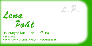 lena pohl business card